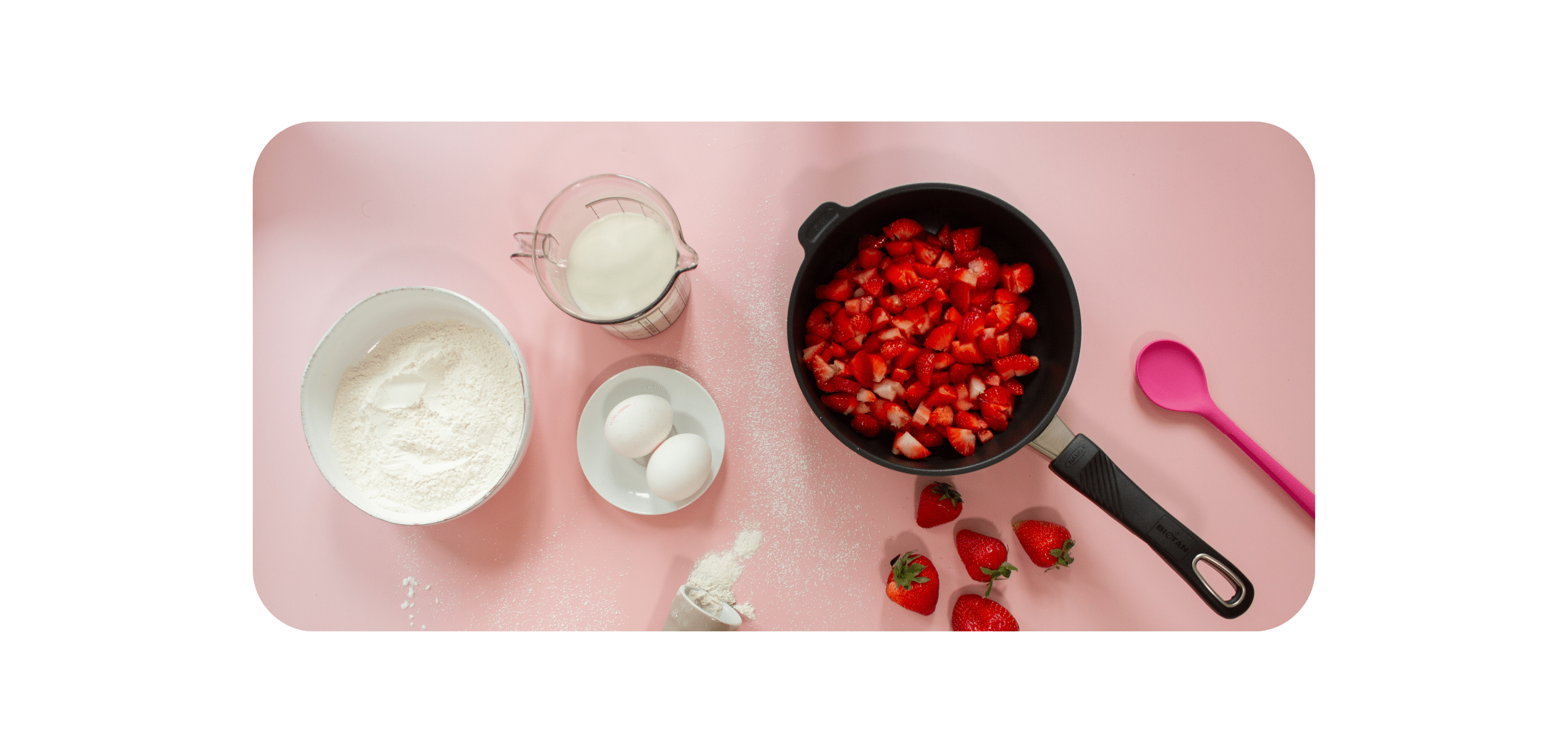 Erdbeer-Cheesecake-Pfannkuchen