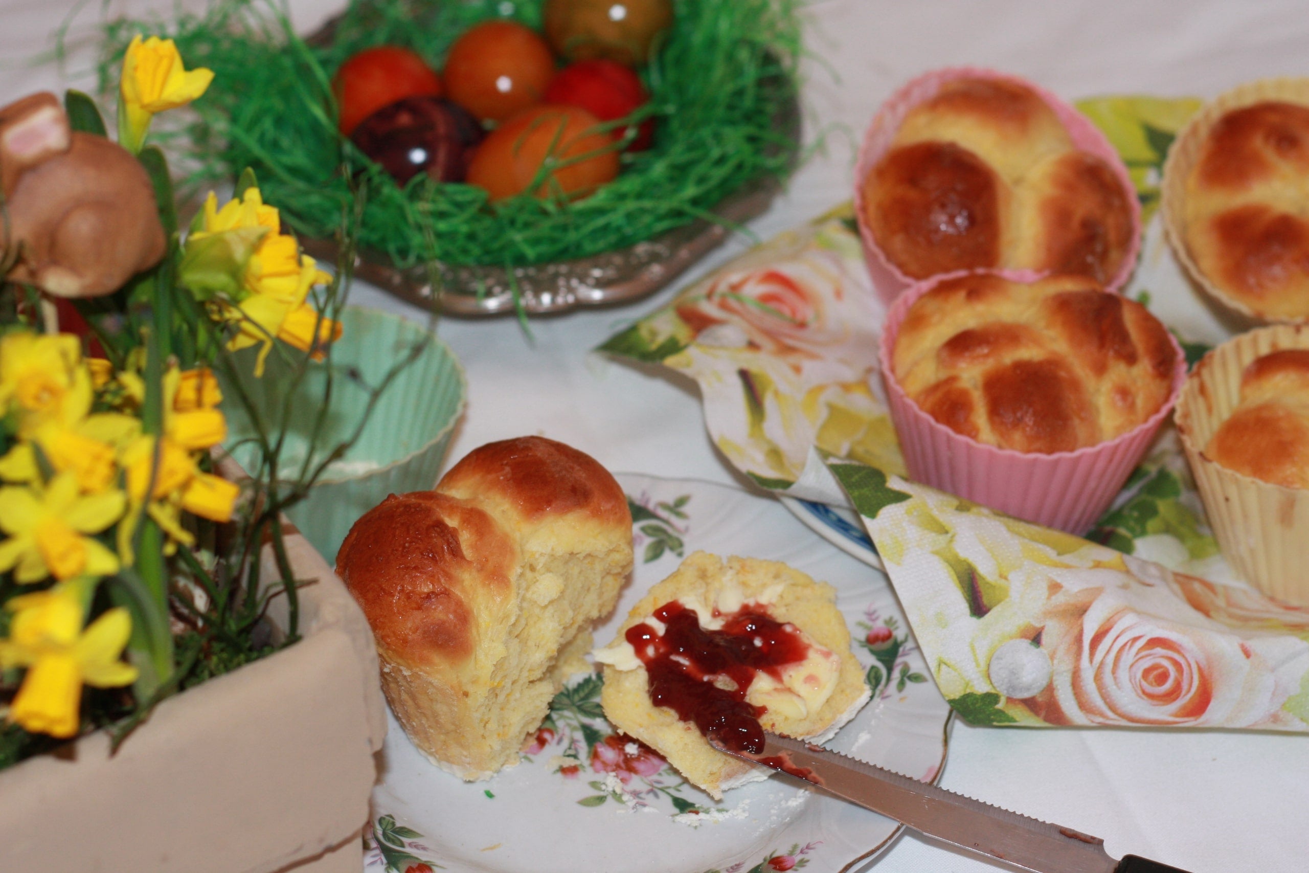 Brioche in Cupcake Formen gebacken