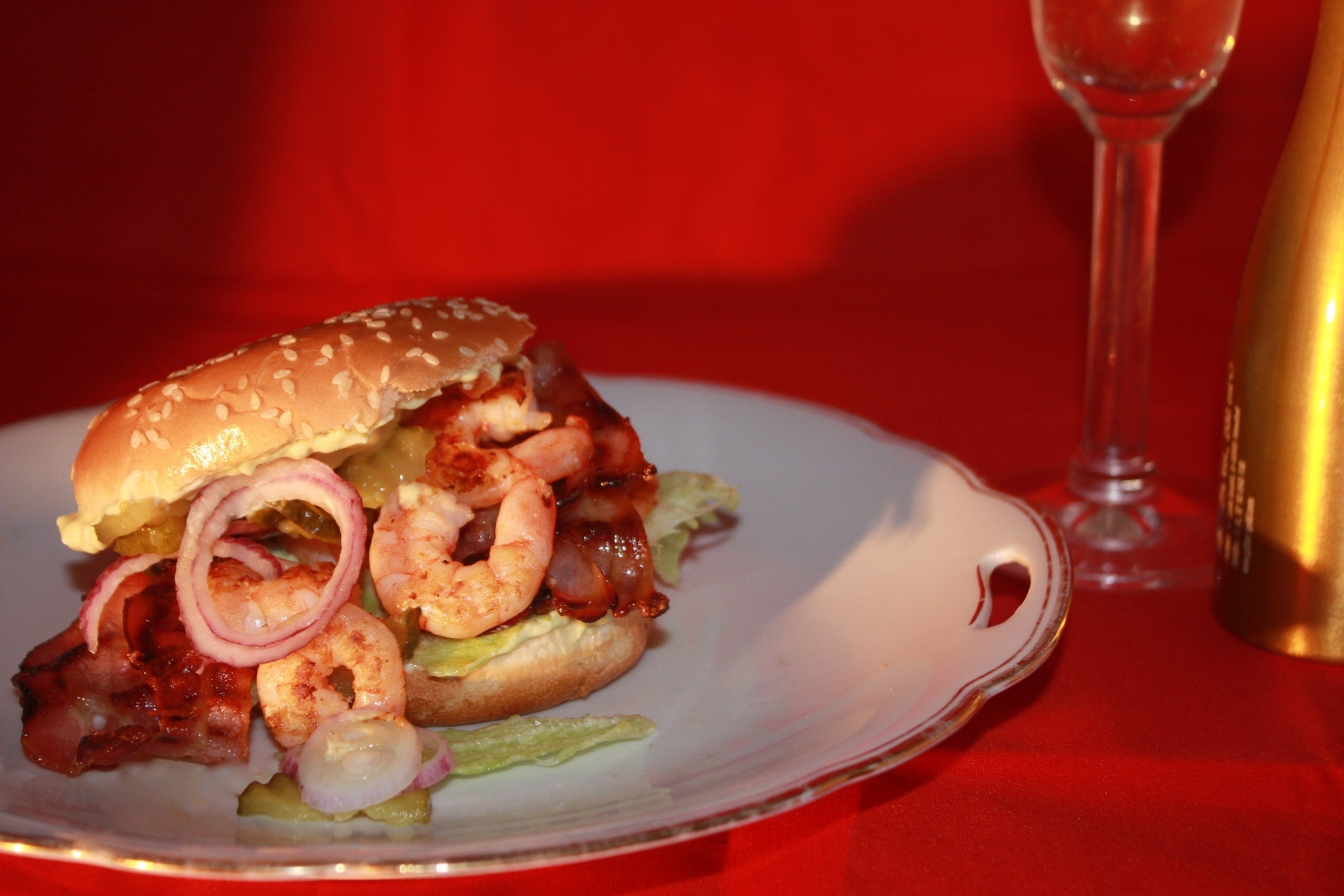 Garnelen-Burger