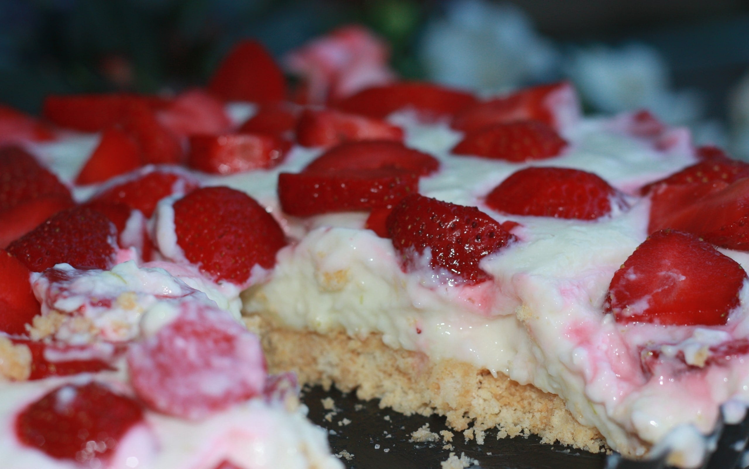 Kuchen ohne Backen – Erdbeeren Philadelphia Kuchen