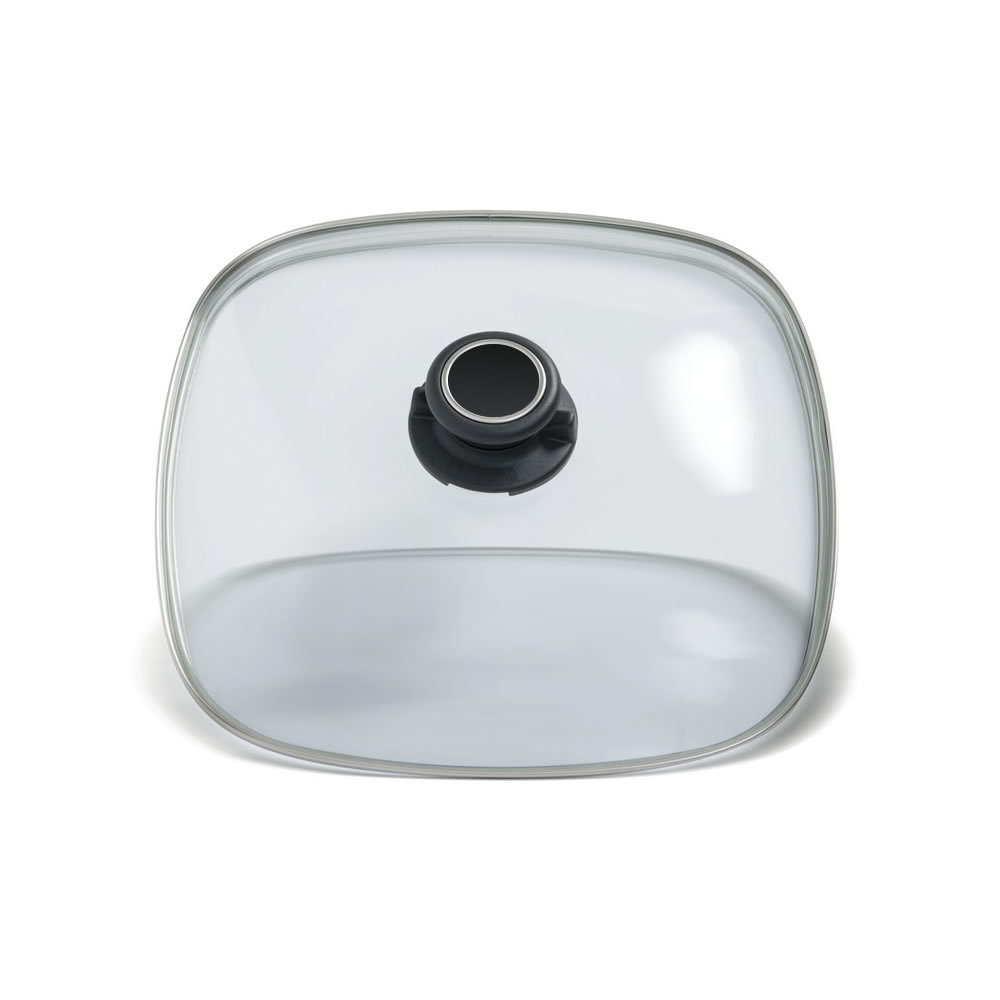 Glasdeckel eckig 26 x 26 cm