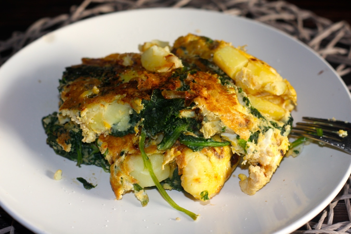 Spinat-Tortilla nach spanischer Art