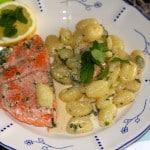 Lachs in Minzsauce mit Gnocchi