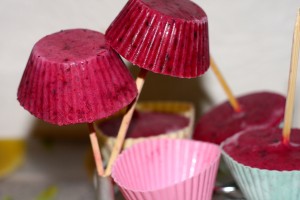 Beeren Popsicles