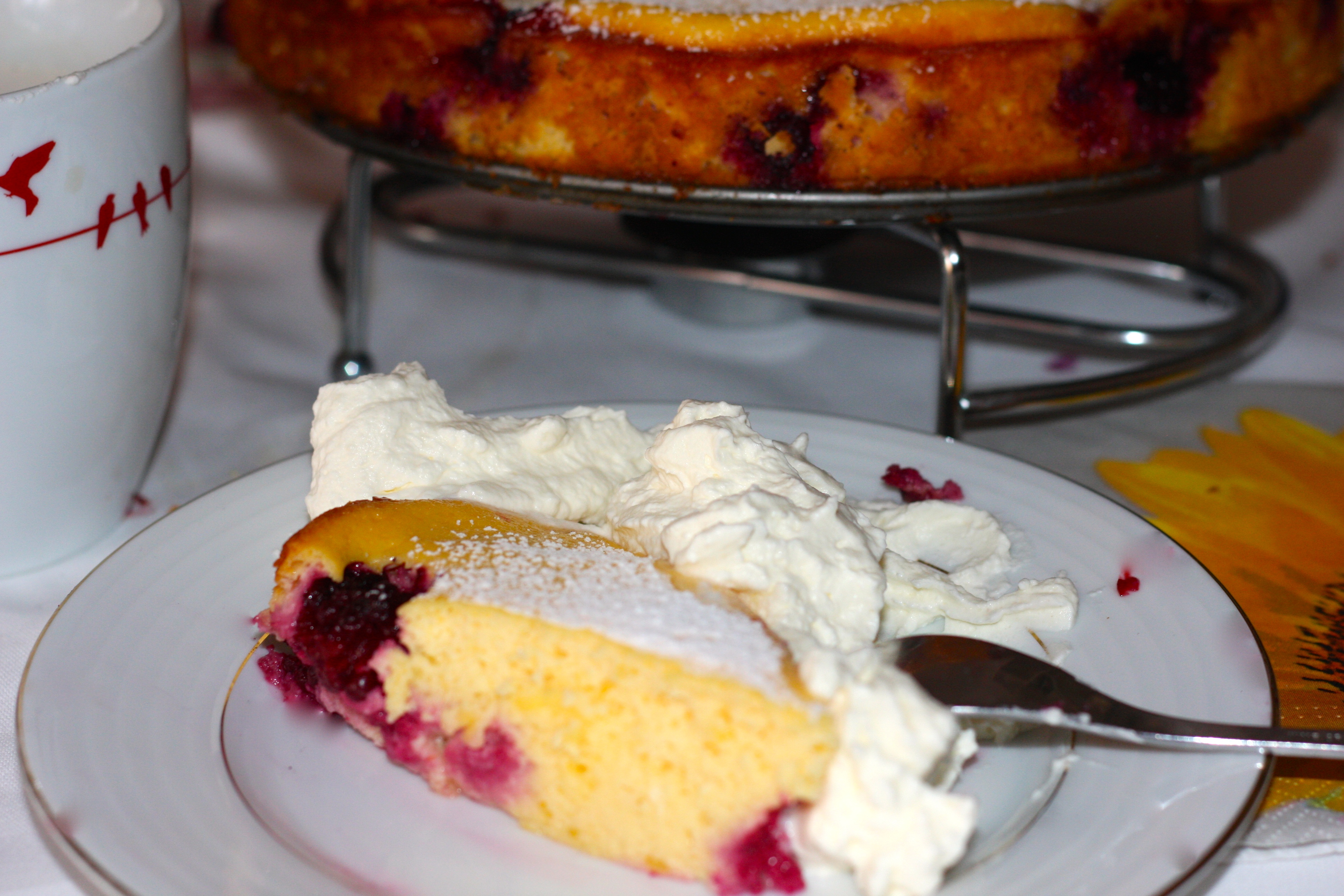 Käsekuchen mit Brombeeren