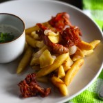 Schupfnudeln mit Speck und Apfel