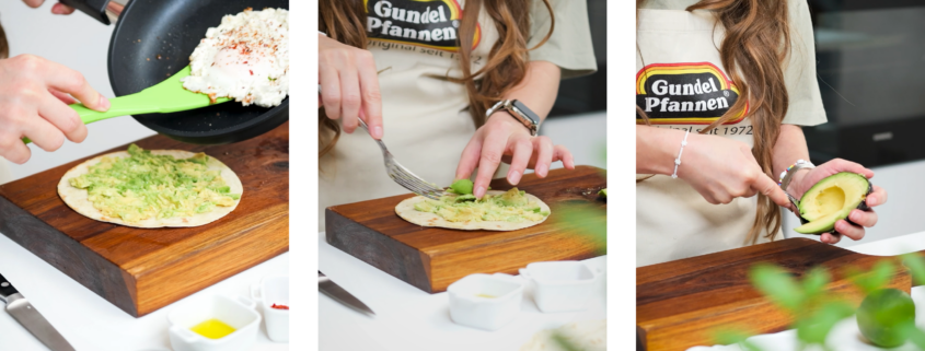 Crispy Feta Ei auf Tortilla Rezept