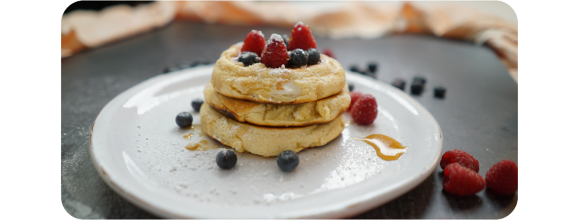 Japanische Pfannkuchen in der Gundel Pfanne
