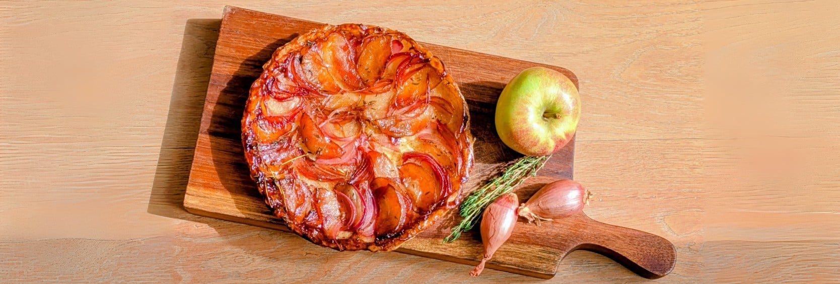 Apfel-Zwiebel Tarte Tatin
