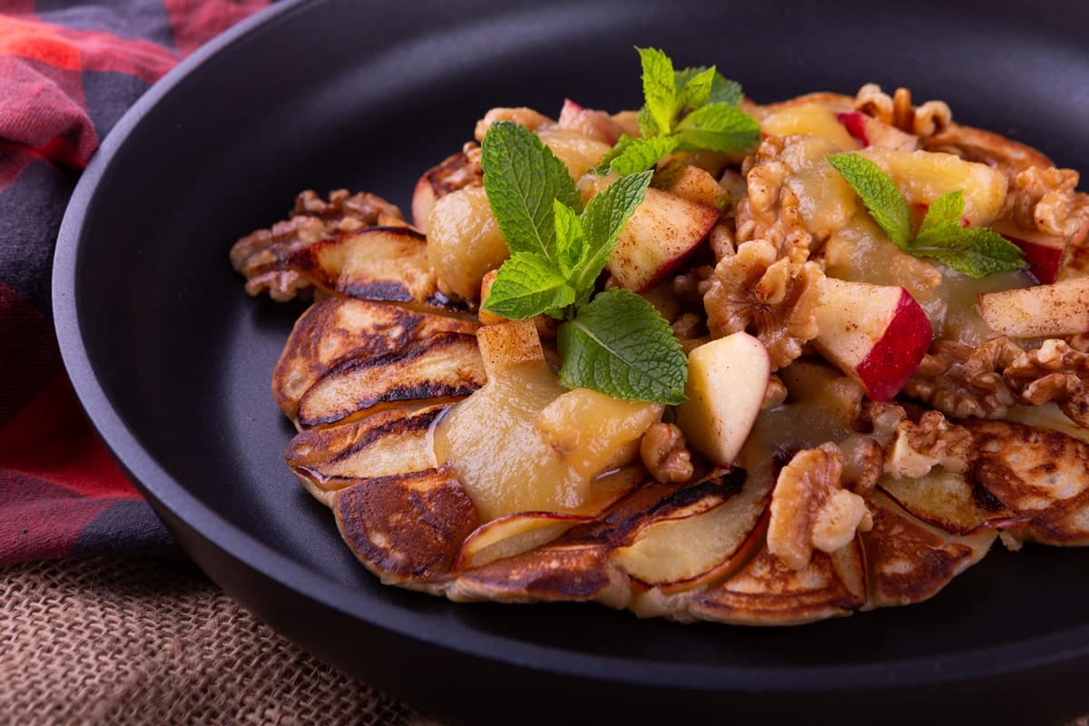 Apfelpfannkuchen vegan