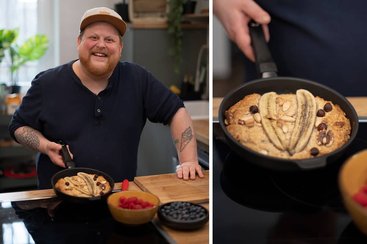 Bananenbrot aus der Pfanne
