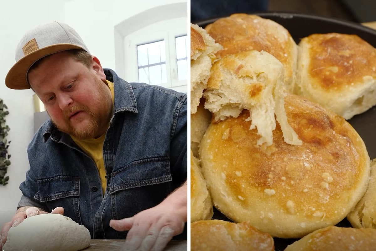 Pfannen-Frühstücksbrötchen