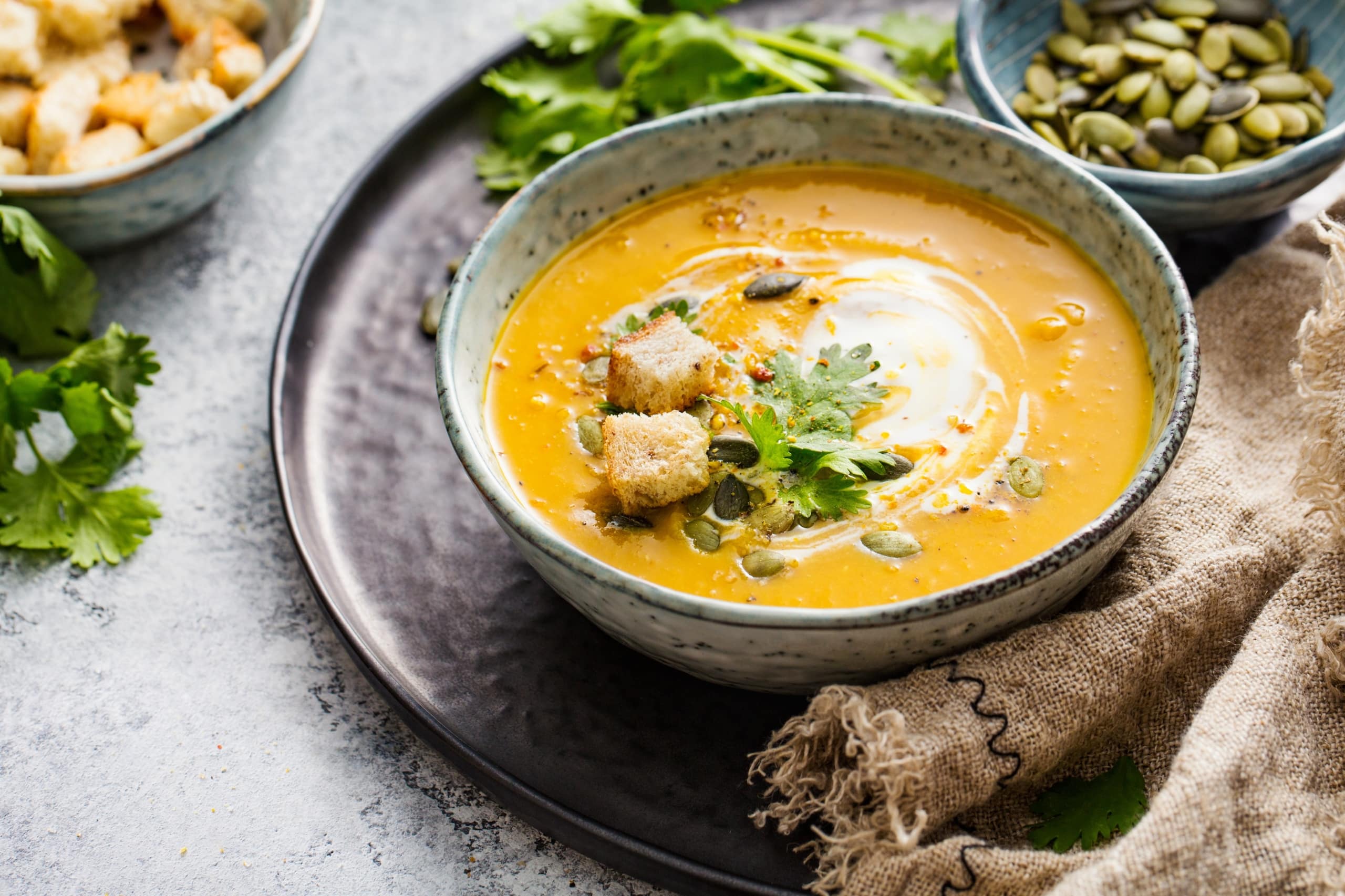 Scharfe Kürbissuppe