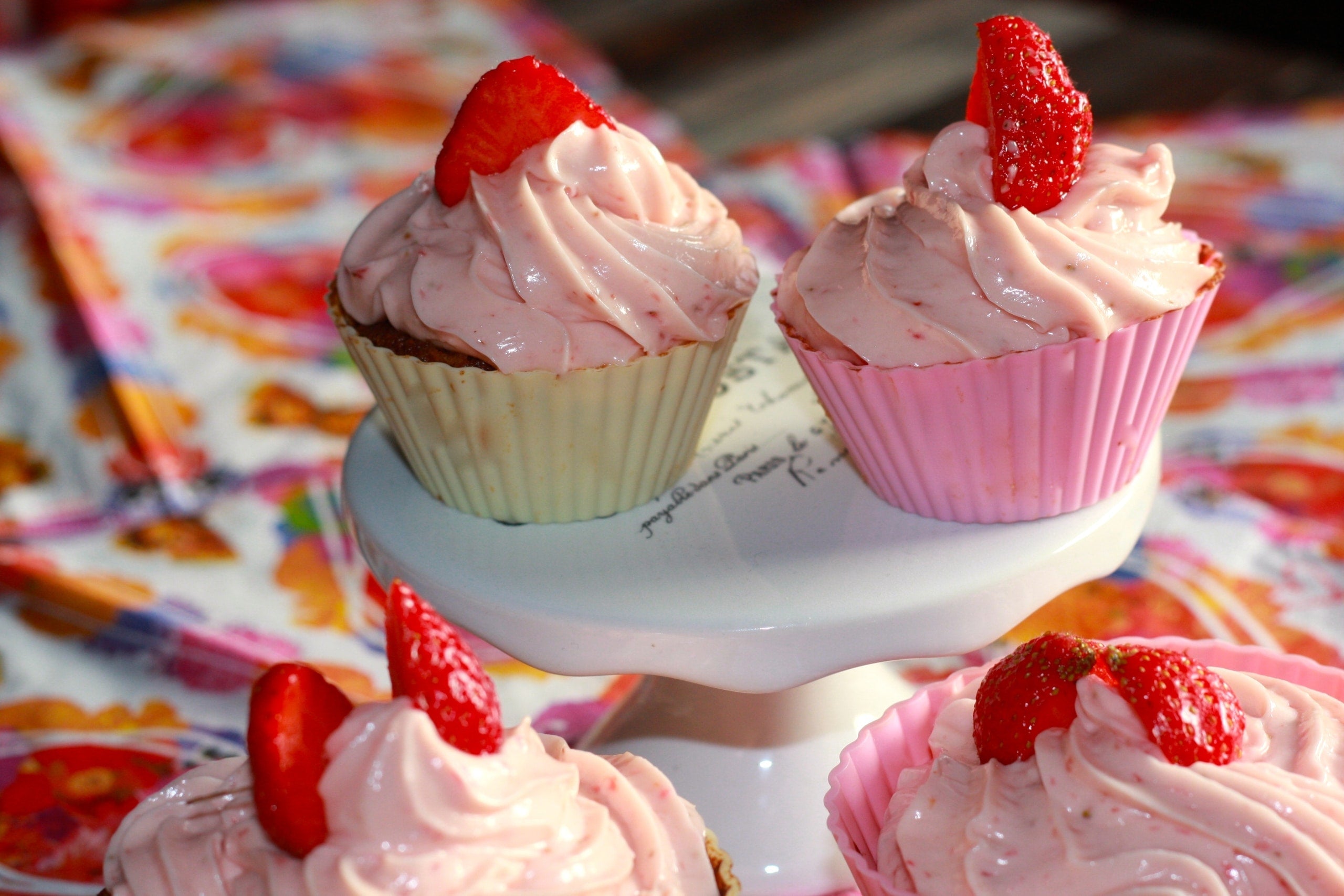 Erdbeer Cupcakes