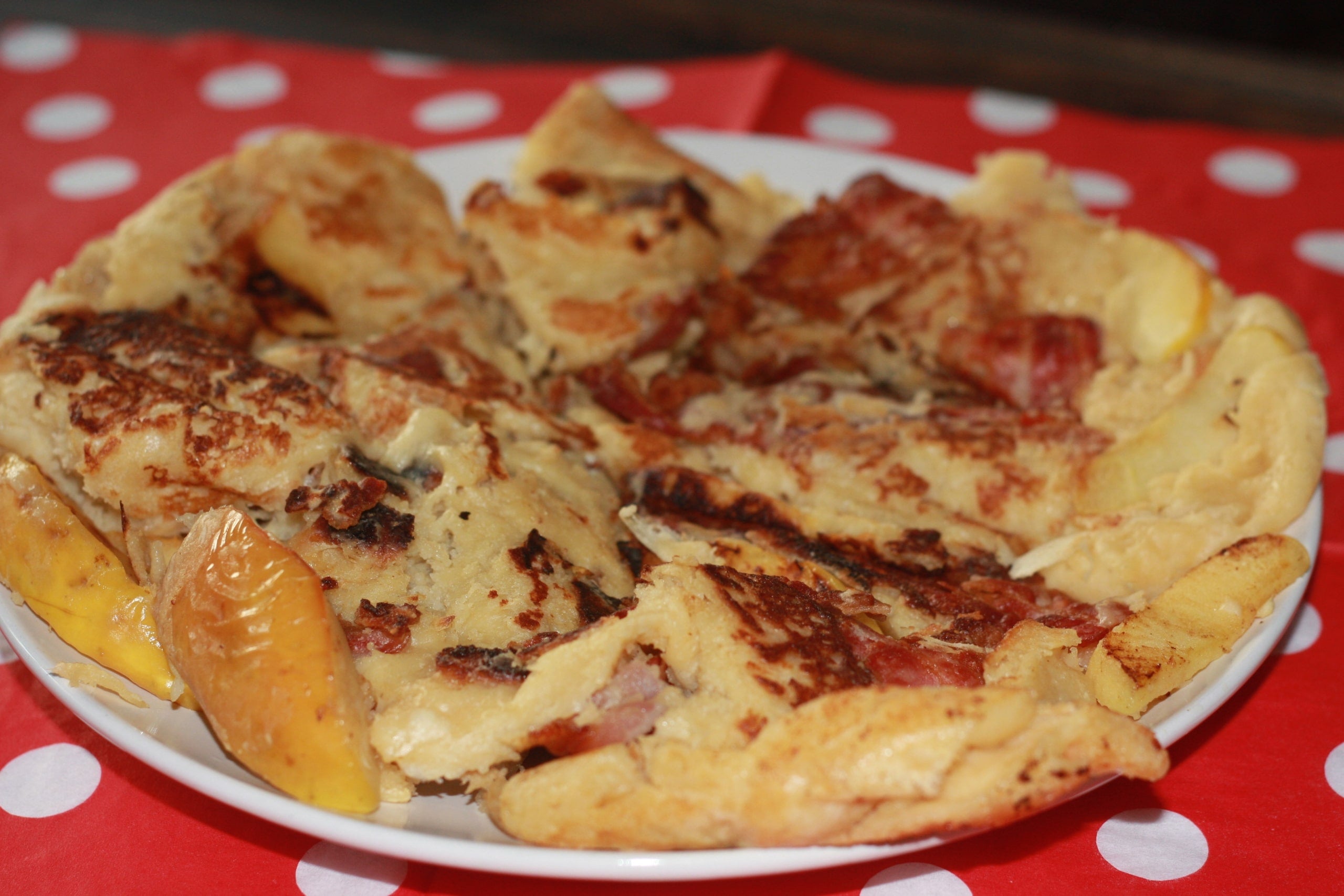 Apfel-Speck-Pfannkuchen