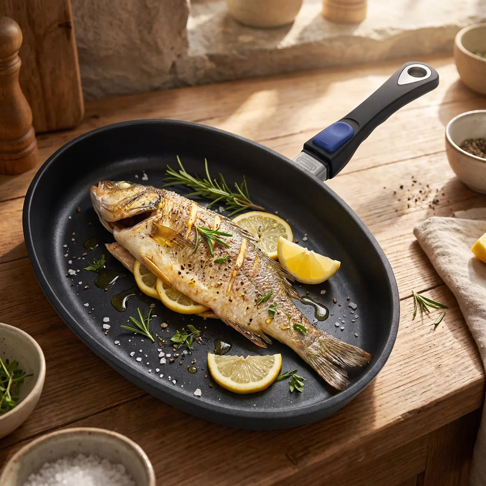 Guss-Fischpfanne groß