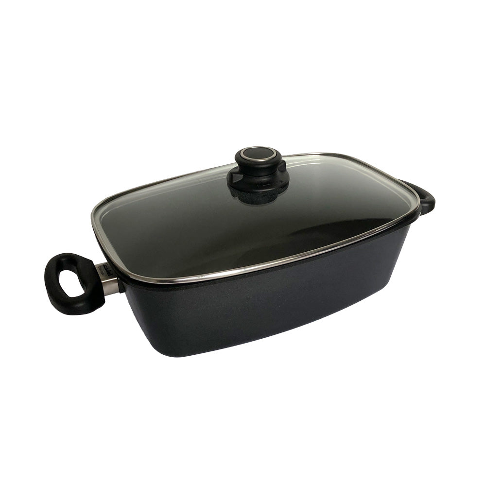 Set Guss-Bräter klein mit Glasdeckel