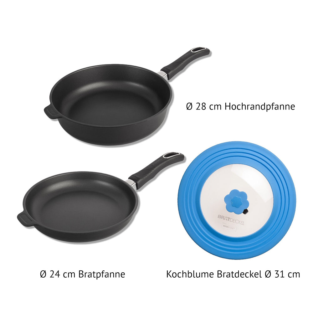 Pfannen-Set mit Bratdeckel