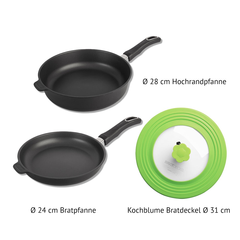 Pfannen-Set mit Bratdeckel
