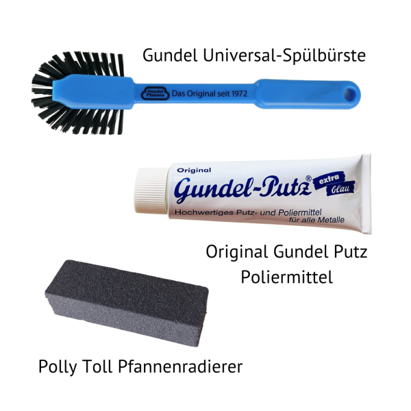 Gundel Pfannen Putz-Set marine