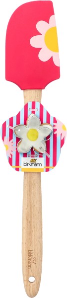 Teigschaber mit Ausstecher - Blume