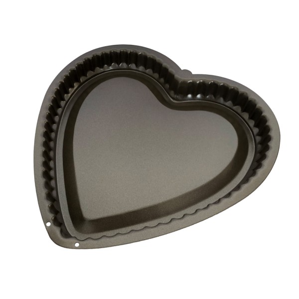 Herzform mit gerippten Rand