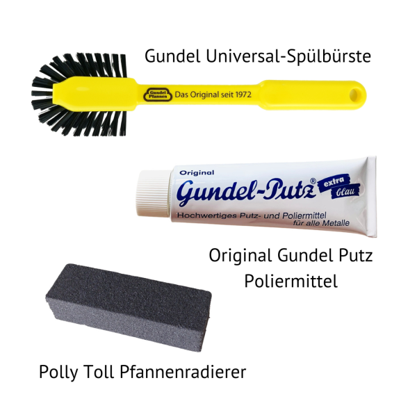 Gundel Pfannen Putz-Set citron